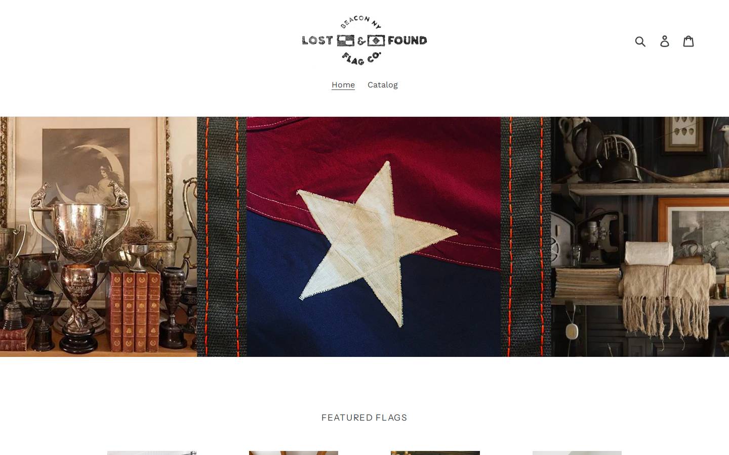 lostandfoundflagco.com homepage screenshot