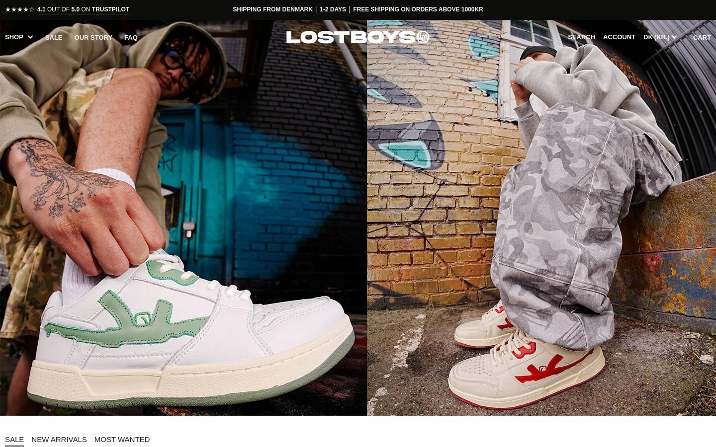 Lost Boys Archives homepage screenshot