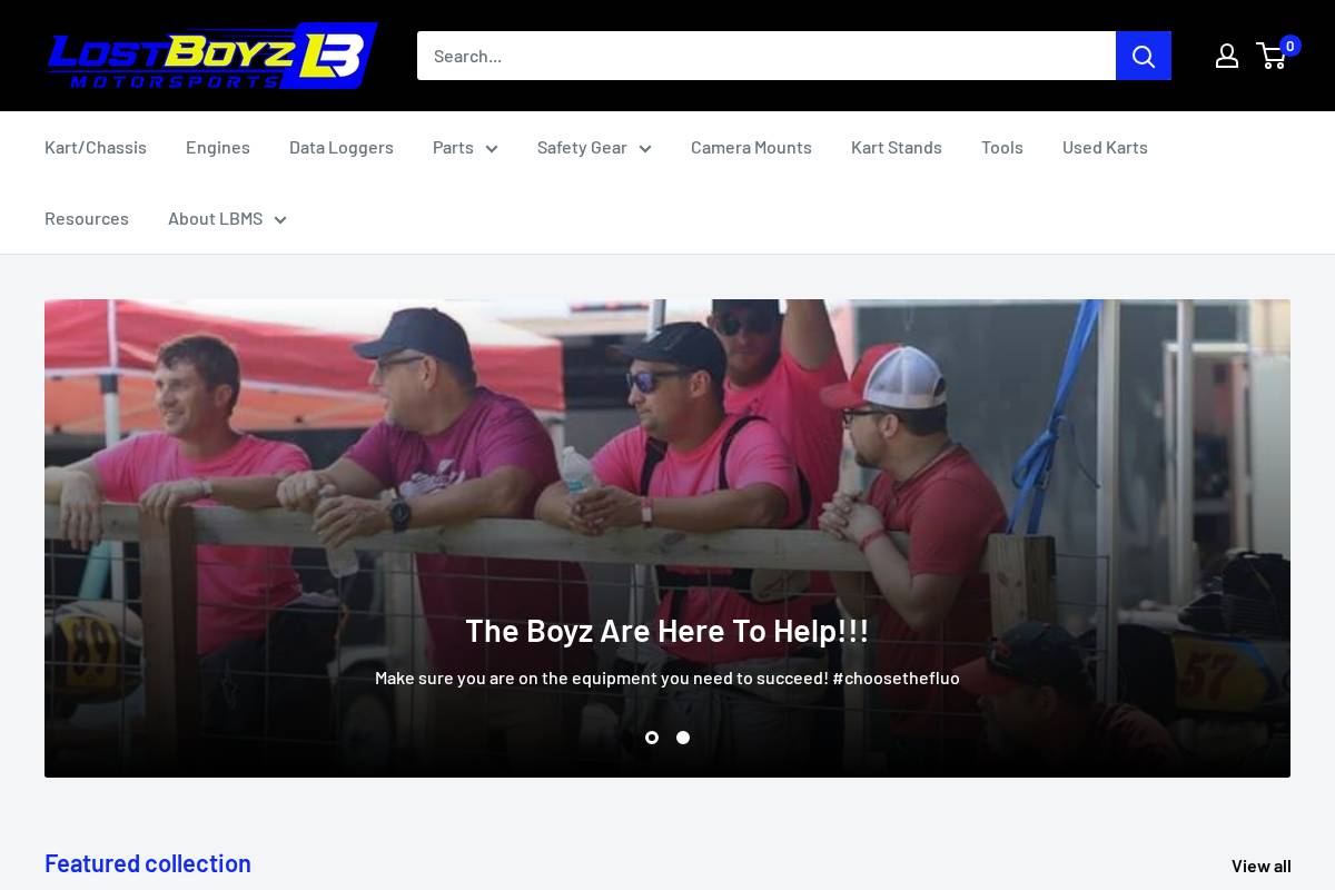 lostboyzmotorsports.com homepage screenshot