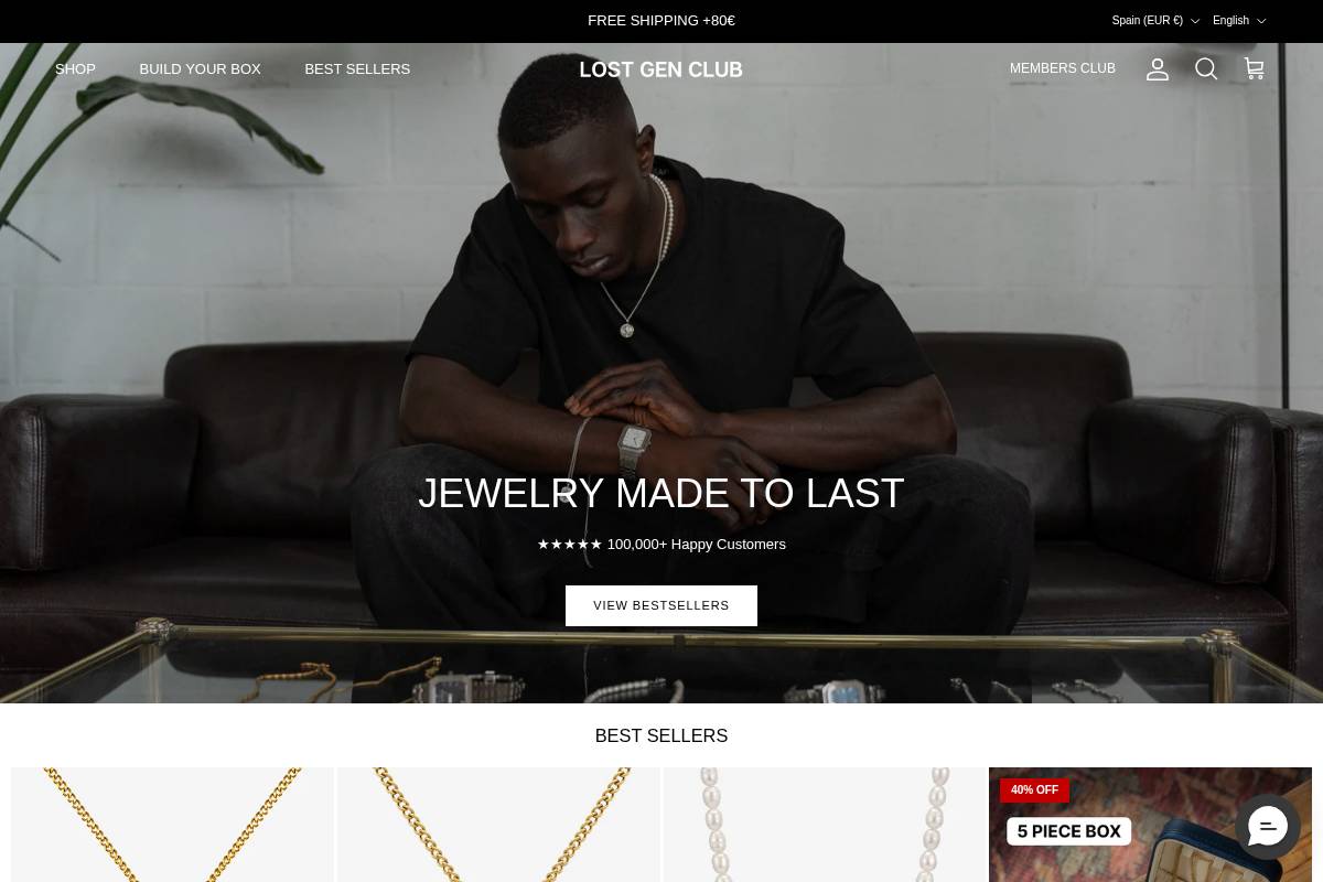 LOST GEN CLUB homepage screenshot