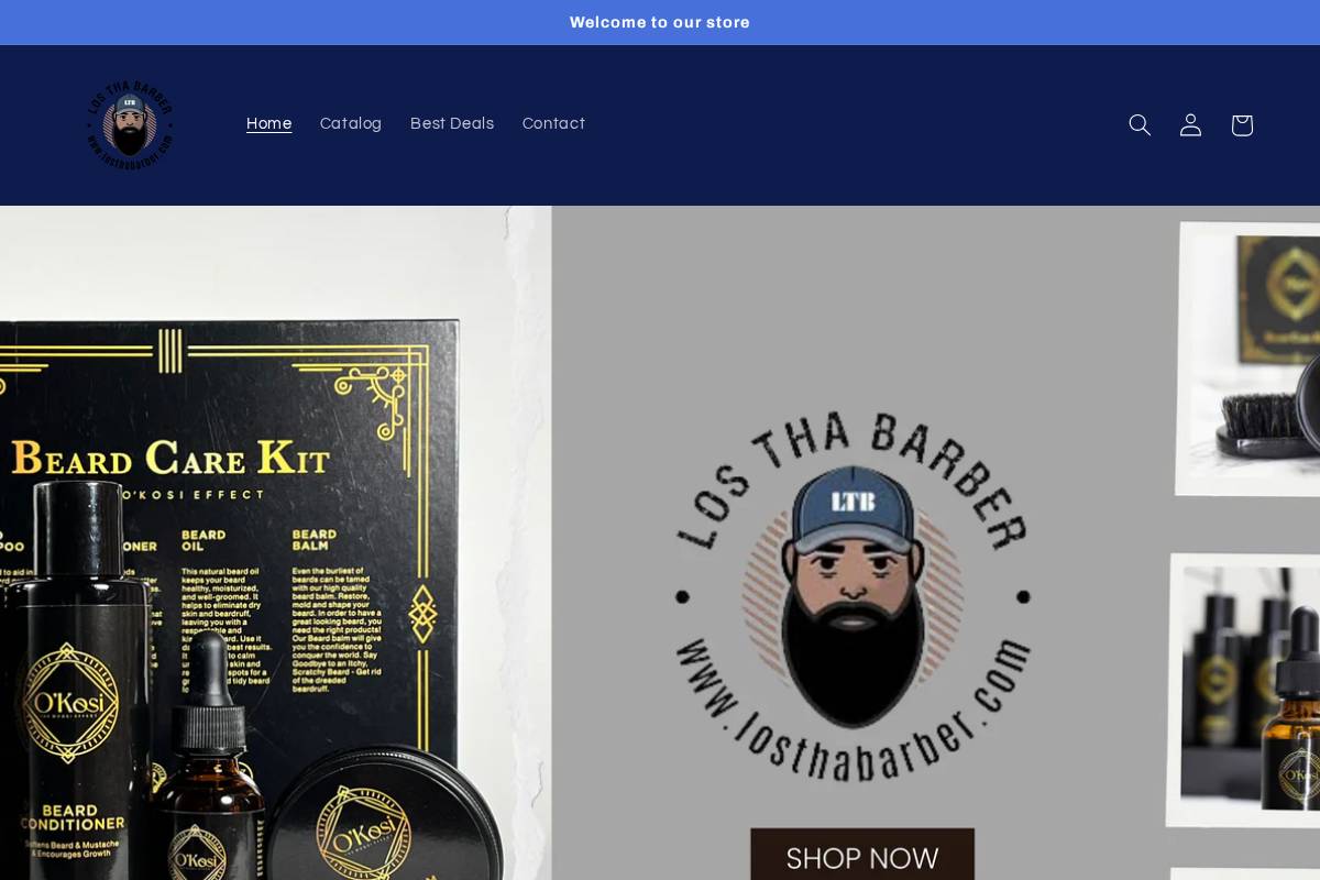 losthabarber.com homepage screenshot