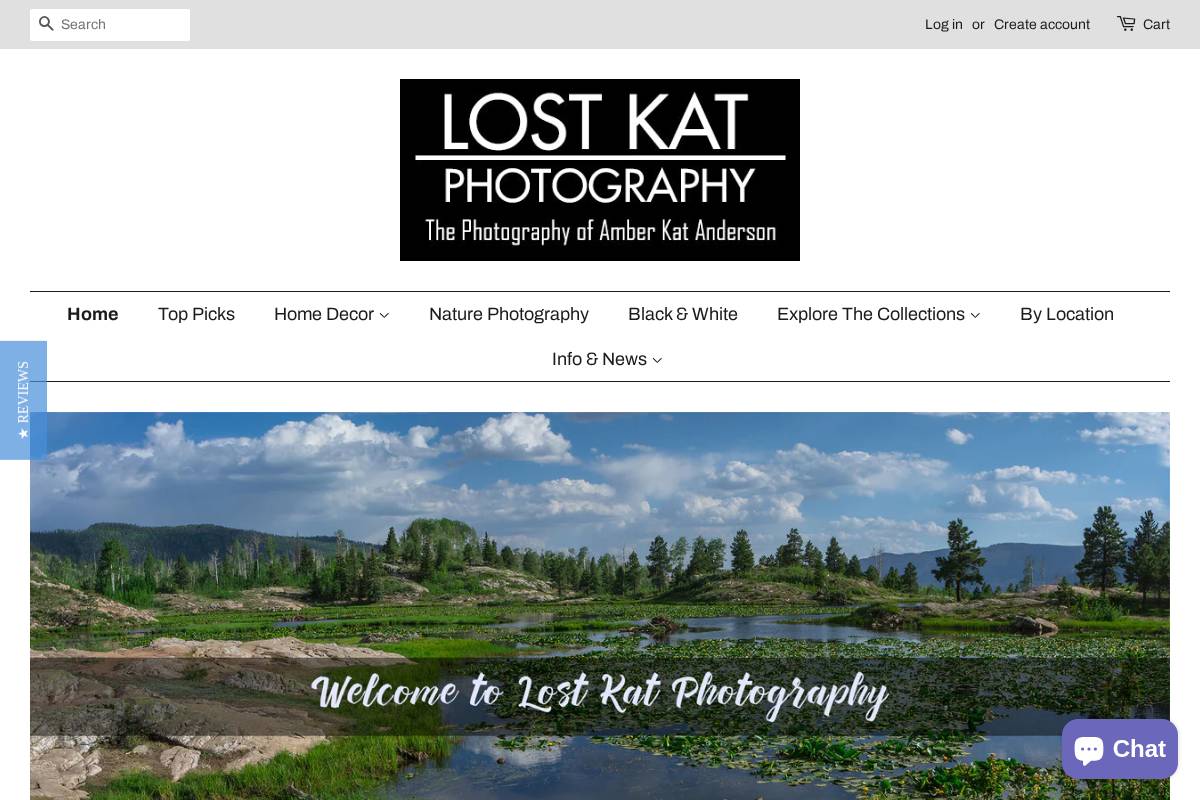 lostkat.com homepage screenshot