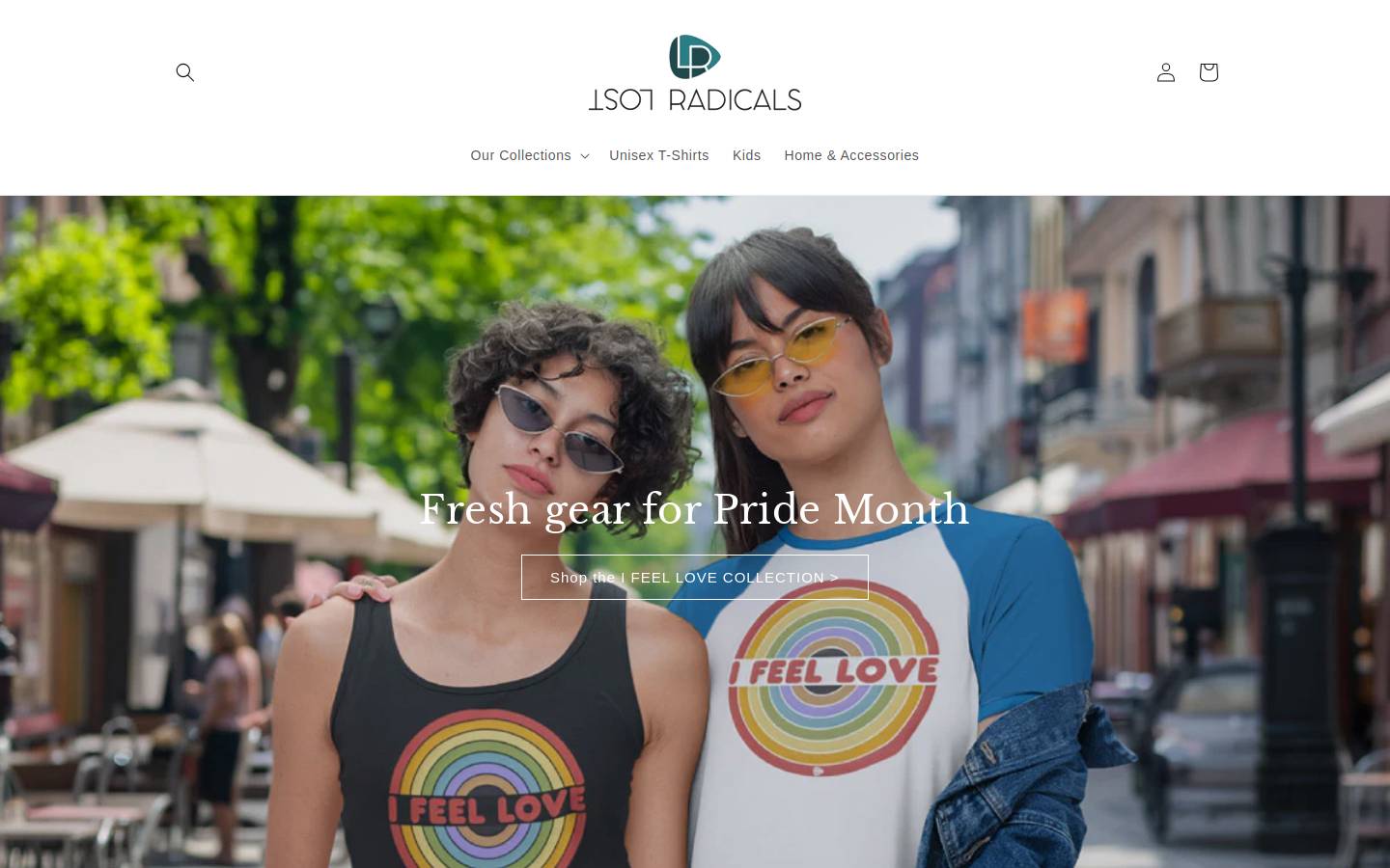 lostradicals.com homepage screenshot