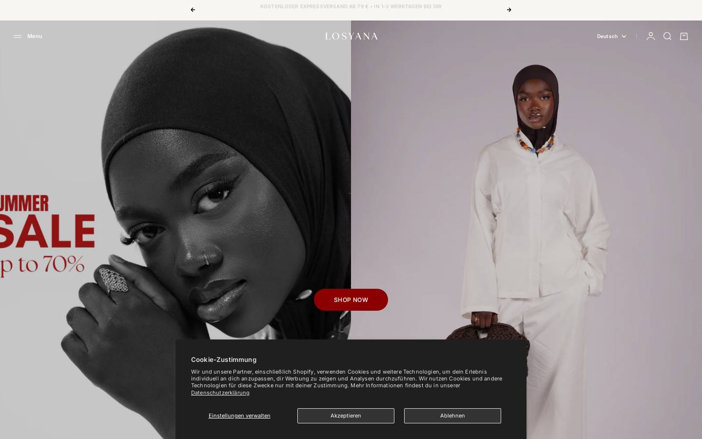 L O S Y A N A homepage screenshot