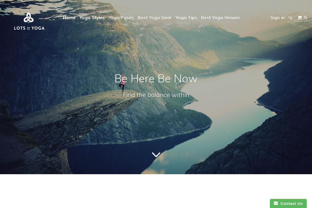 lotsofyoga.com homepage screenshot