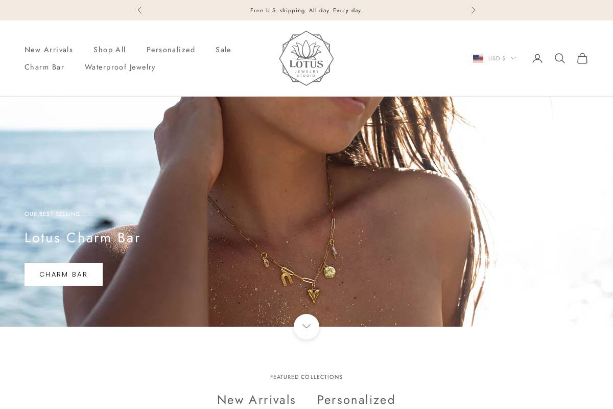 lotusjewelrystudio.com homepage screenshot