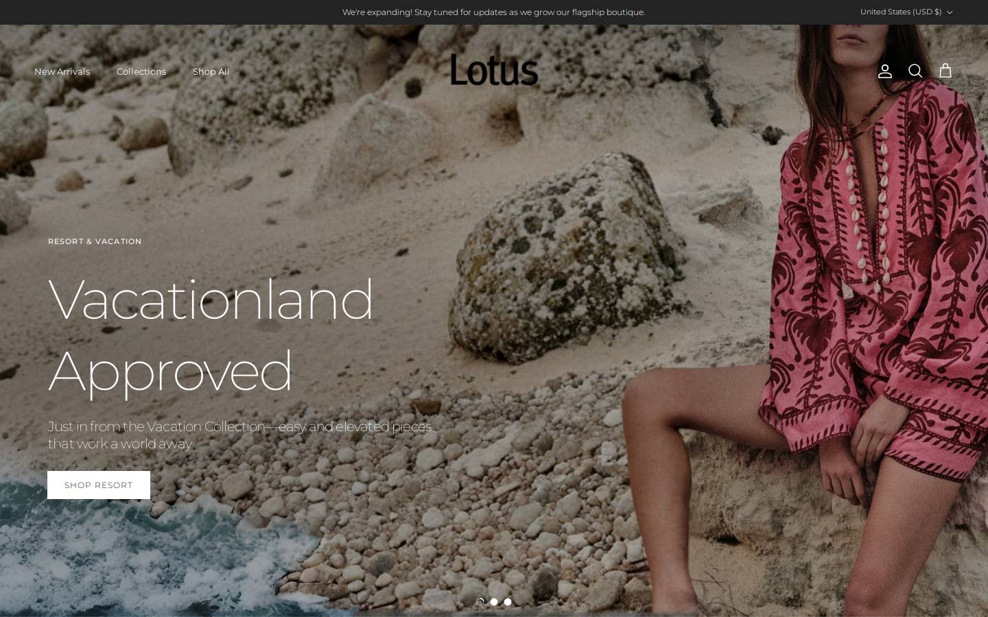 lotussarasota.com homepage screenshot