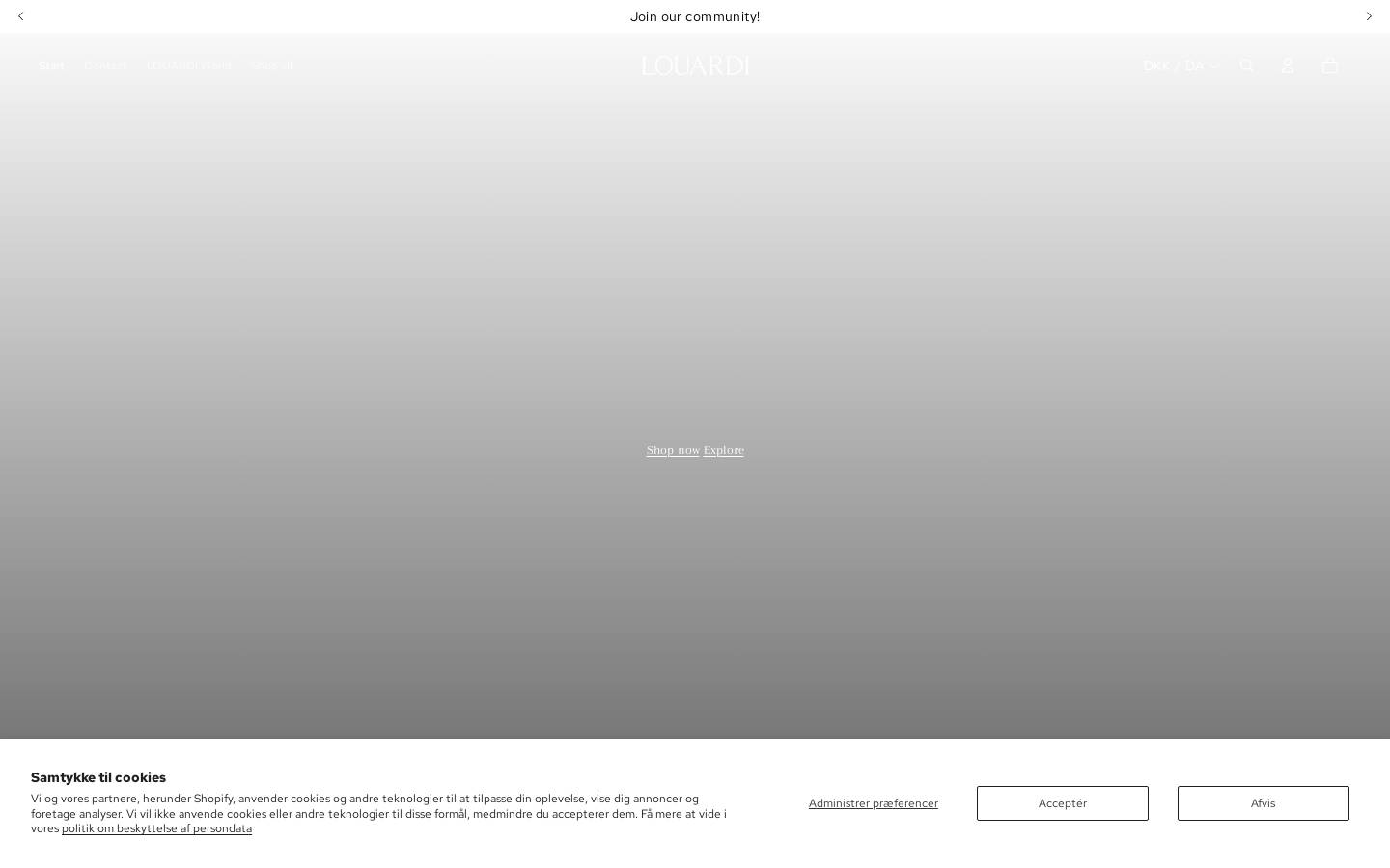 Louardi homepage screenshot