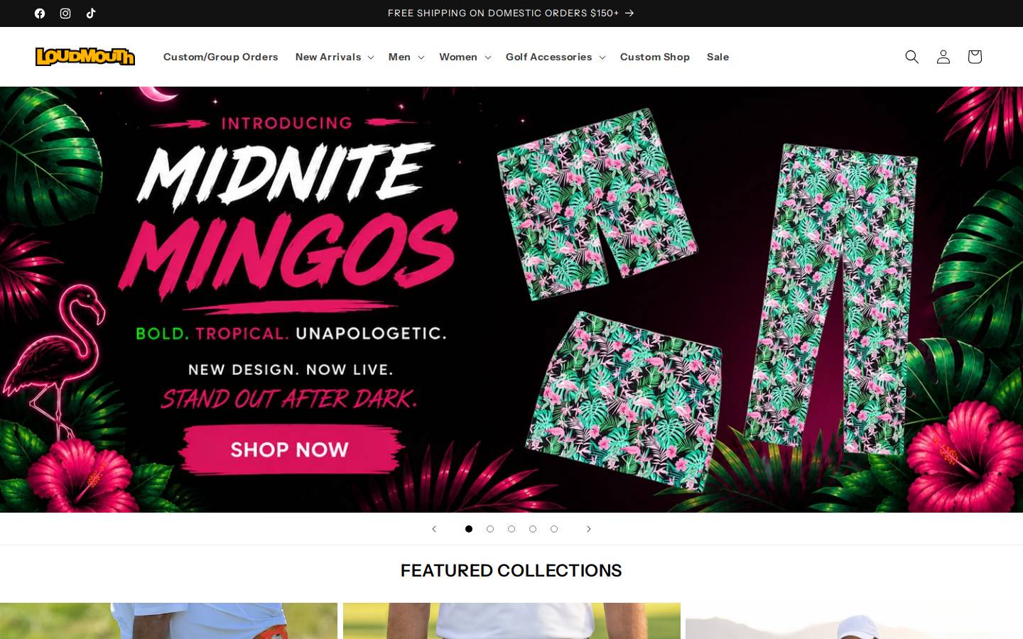 loudmouth.com homepage screenshot