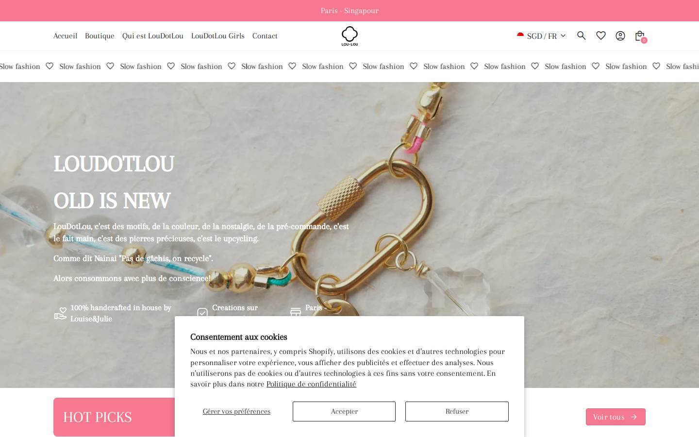 loudotlou.com homepage screenshot