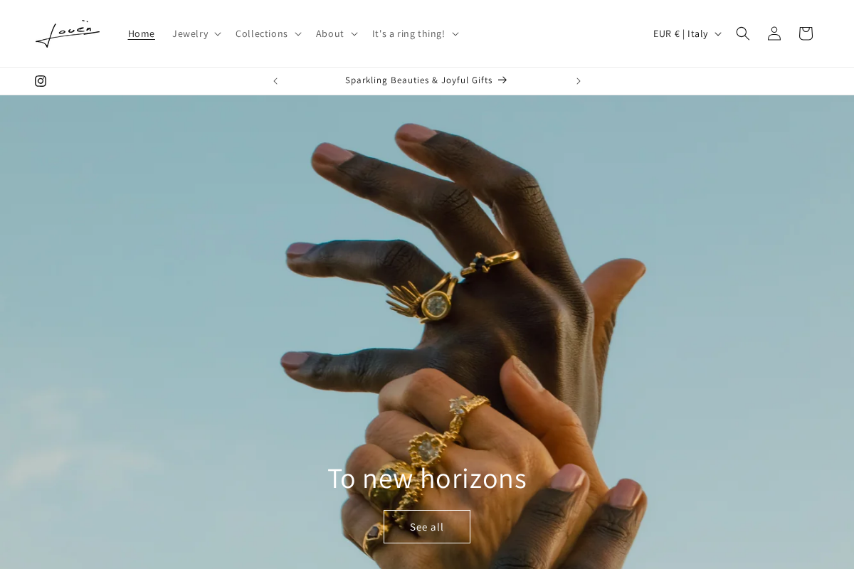 louen.jewelry homepage screenshot