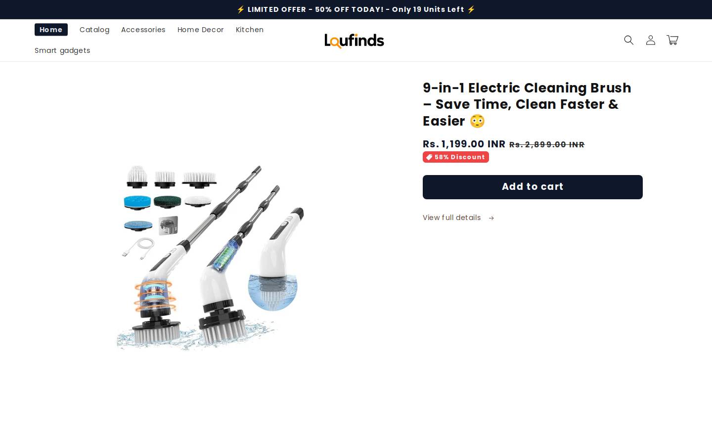 loufinds.com homepage screenshot