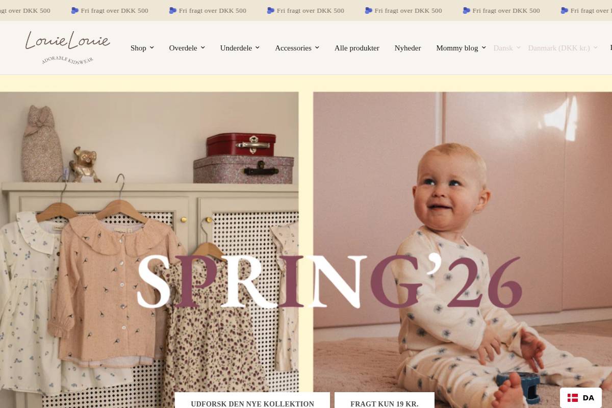 Louielouie homepage screenshot