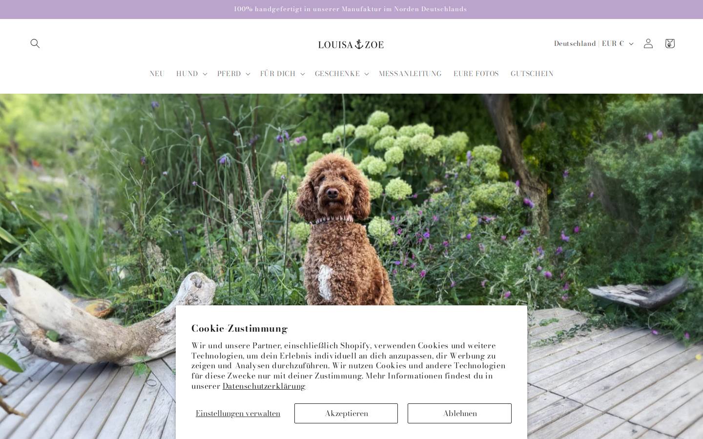louisaandzoe.com homepage screenshot
