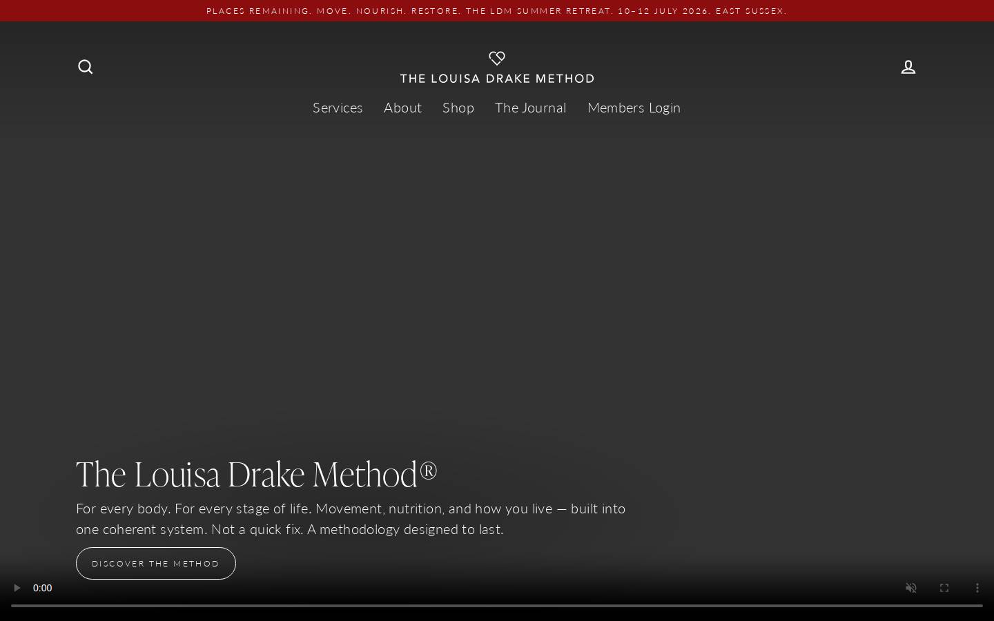 louisadrake.com homepage screenshot