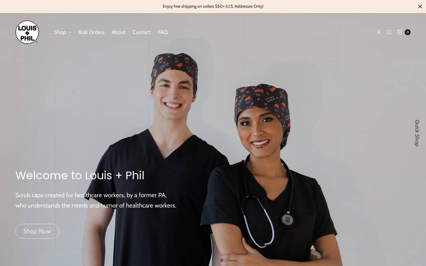 louisandphil.com homepage screenshot