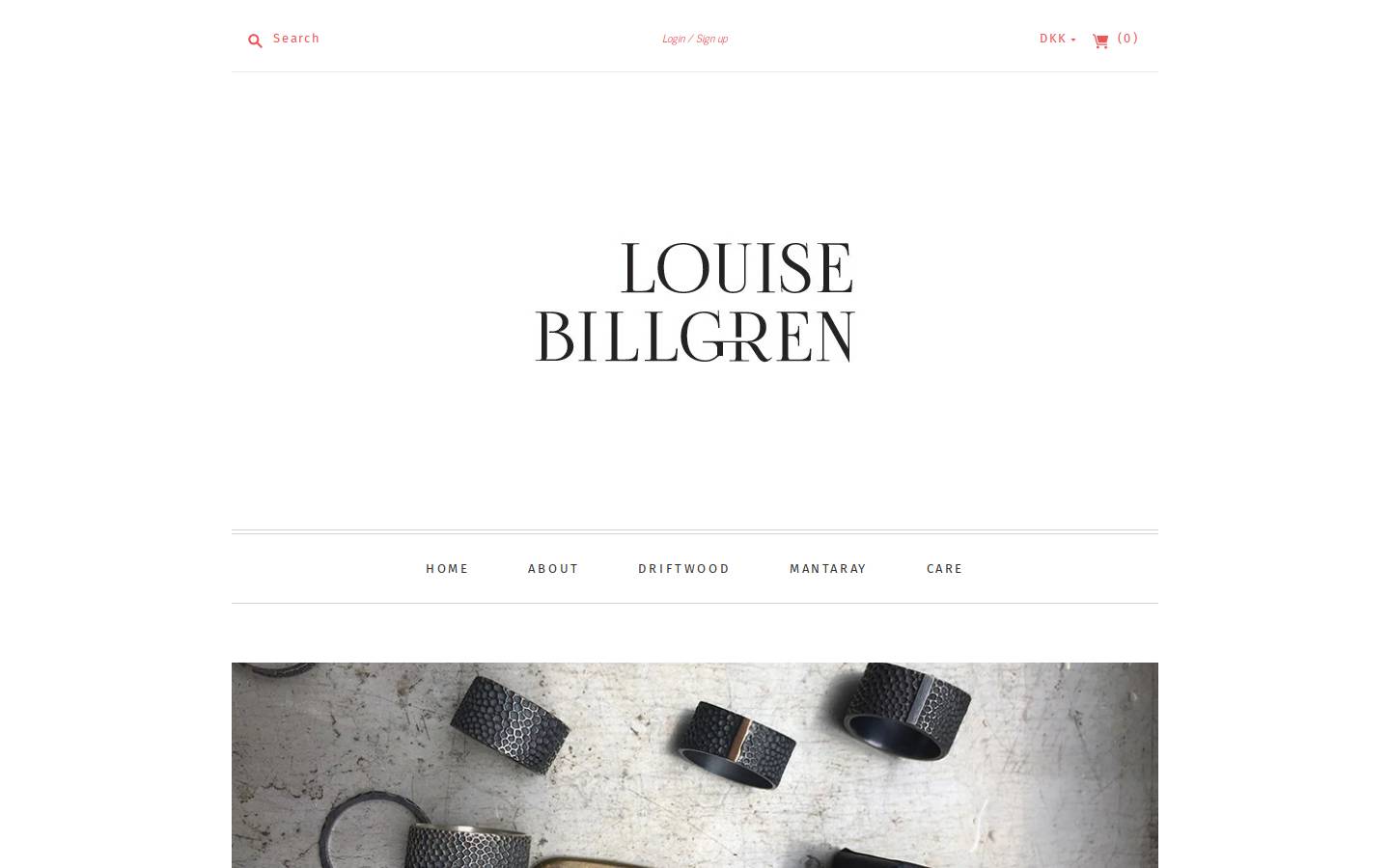 louisebillgren.dk homepage screenshot