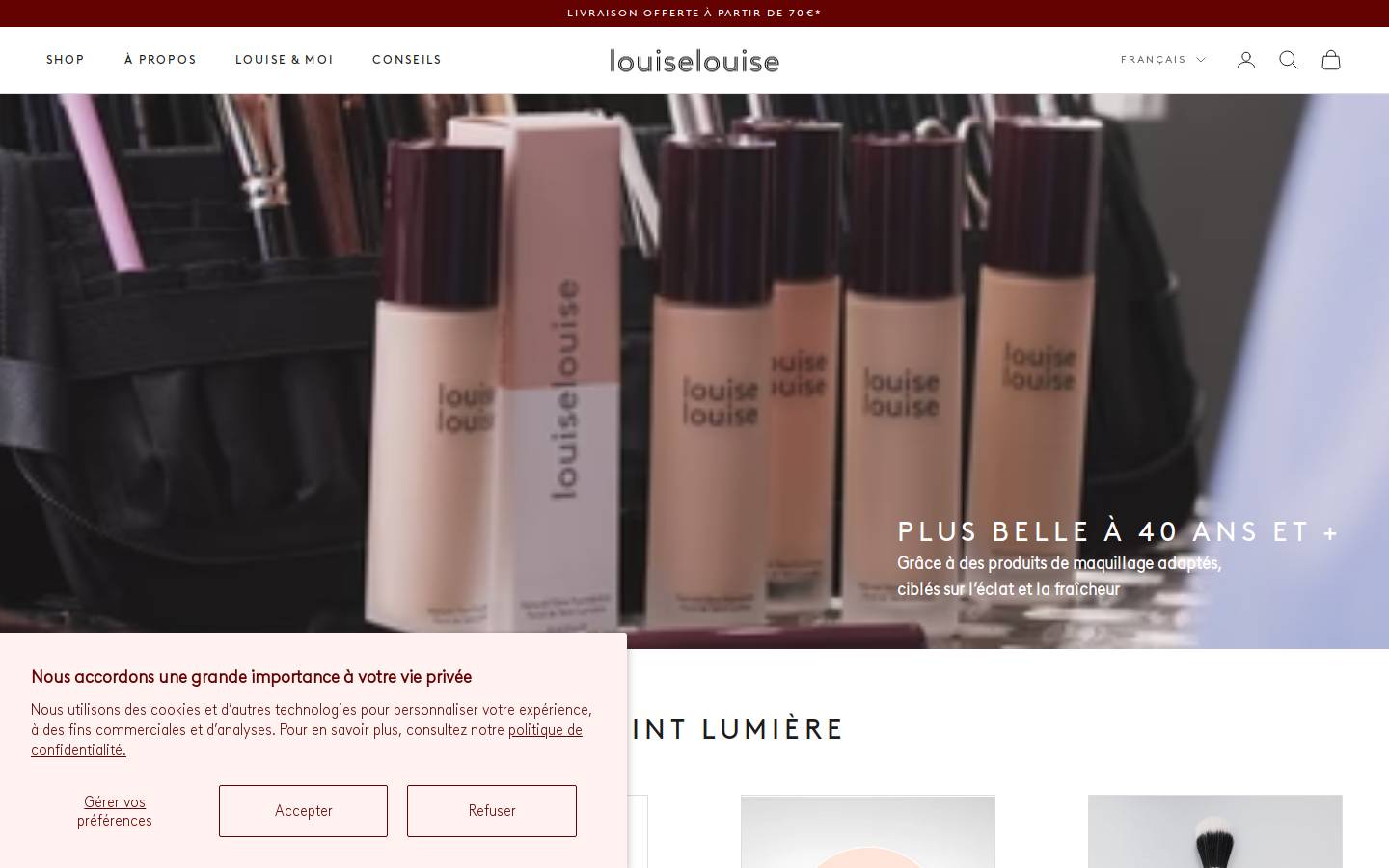 louiselouisebeauty.de homepage screenshot