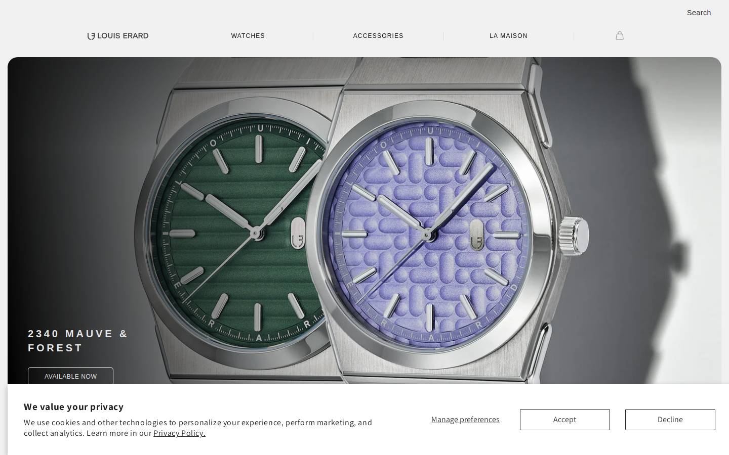 louiserard.com homepage screenshot