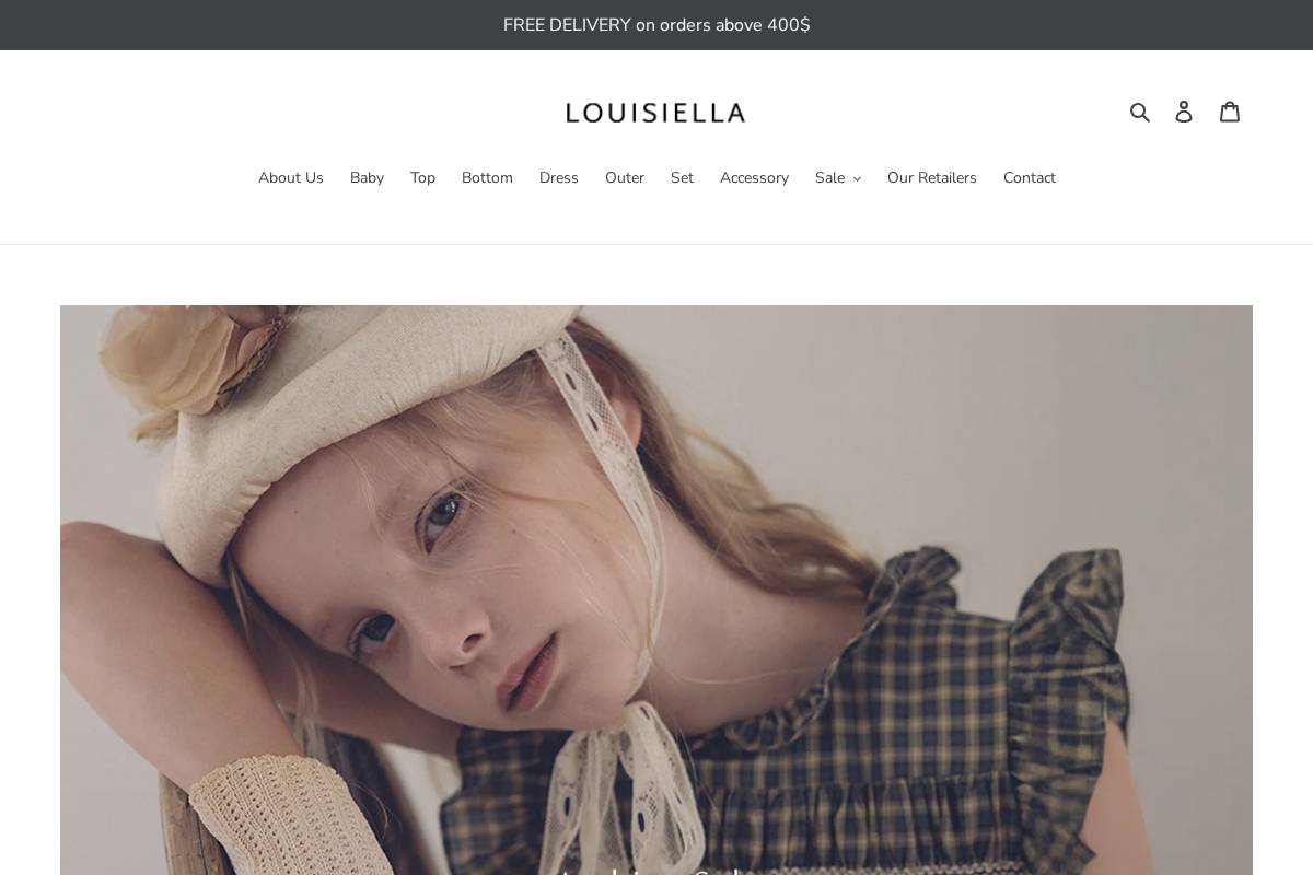 louisiella-shop.com homepage screenshot