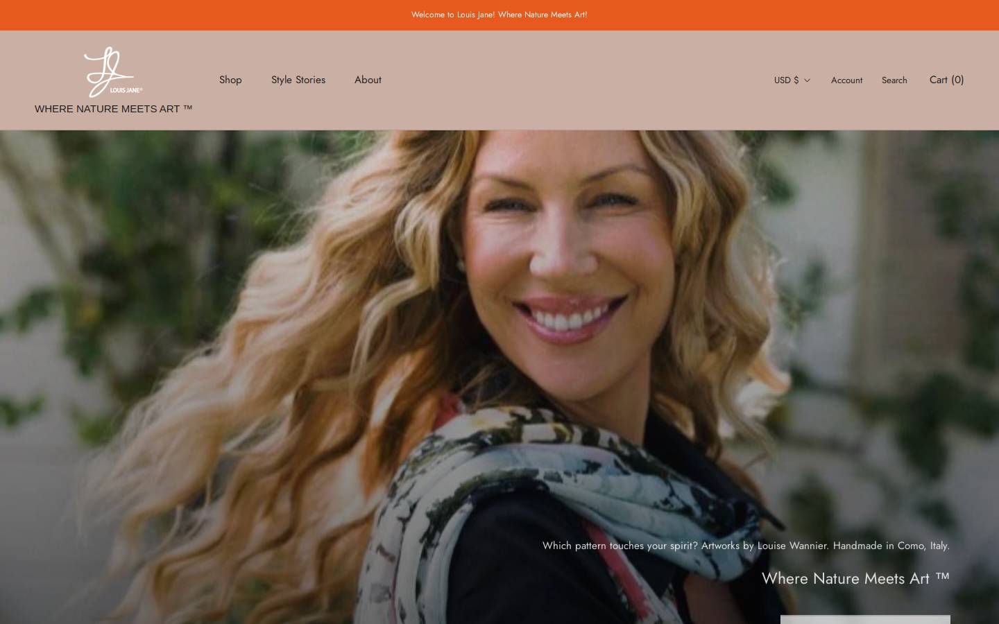 louisjane.com homepage screenshot