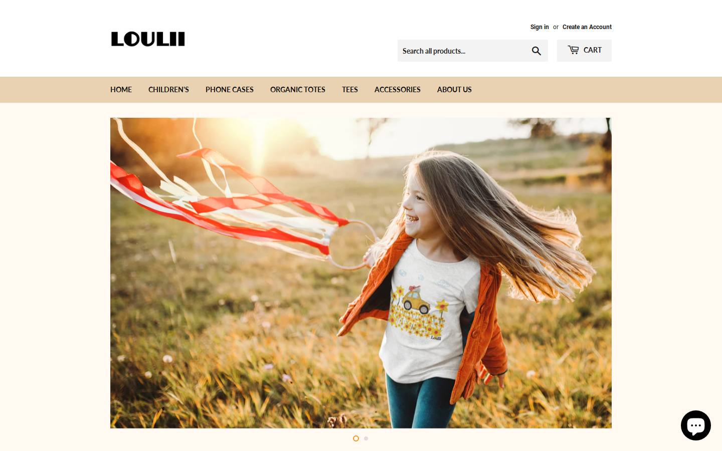 loulii.shop homepage screenshot