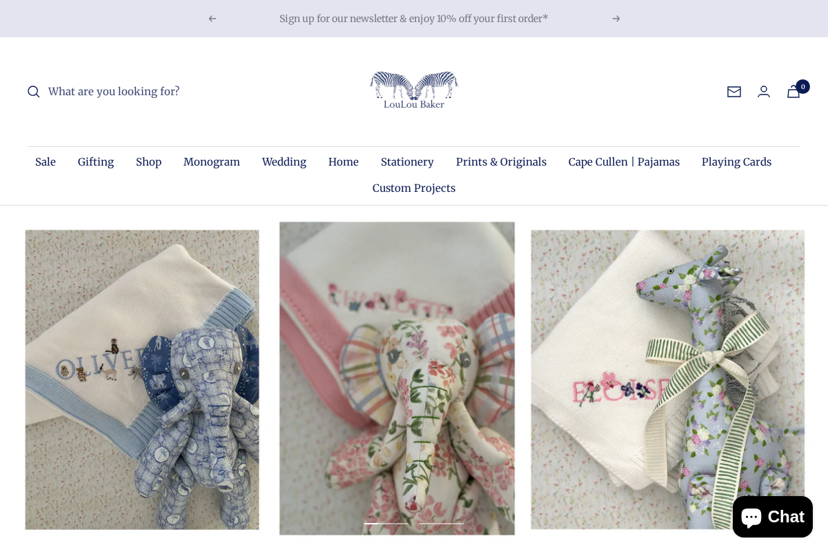 louloubaker.com homepage screenshot