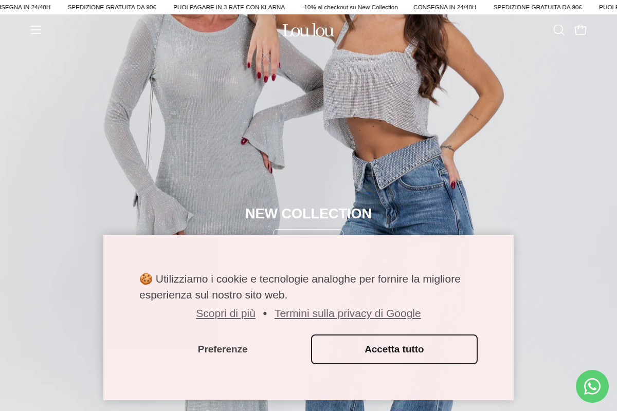 louloustore.it homepage screenshot