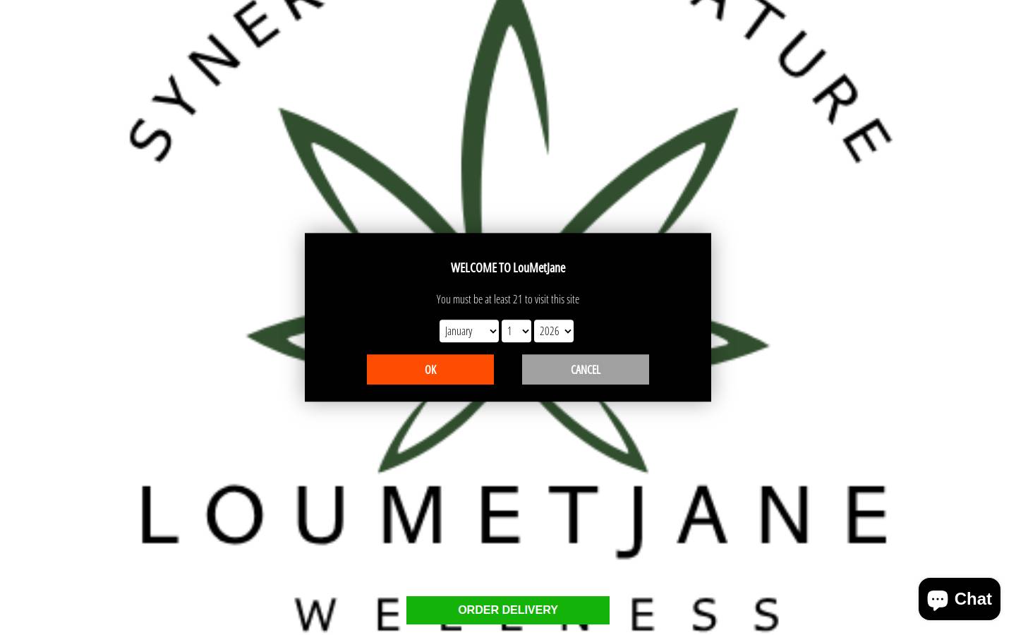 loumetjane.com homepage screenshot