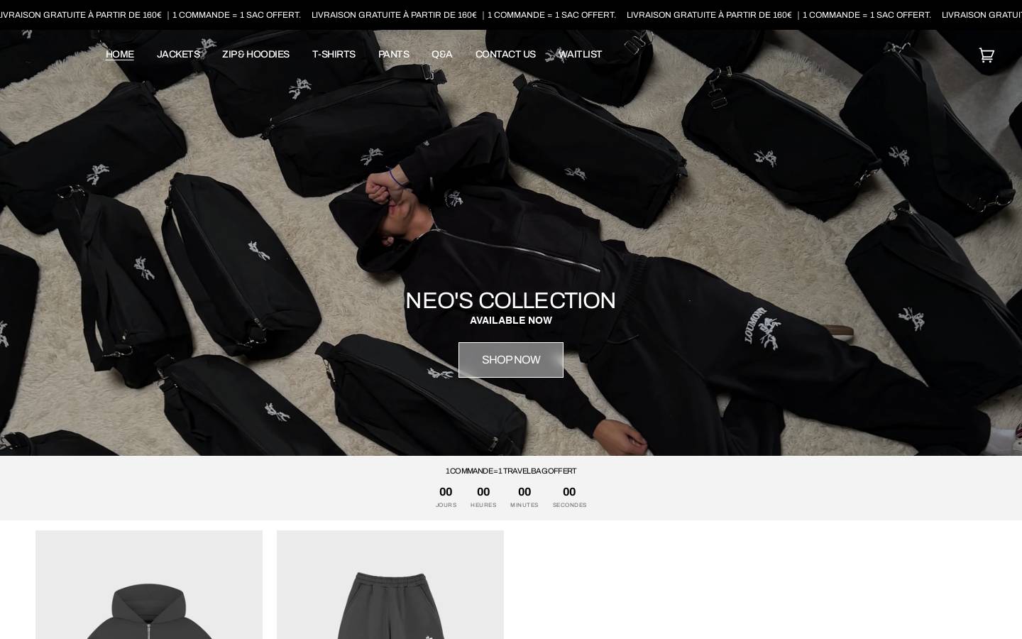Loumont homepage screenshot