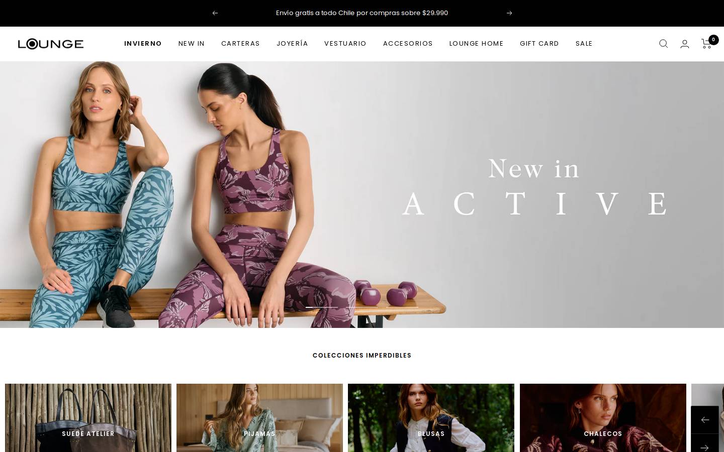 Lounge homepage screenshot