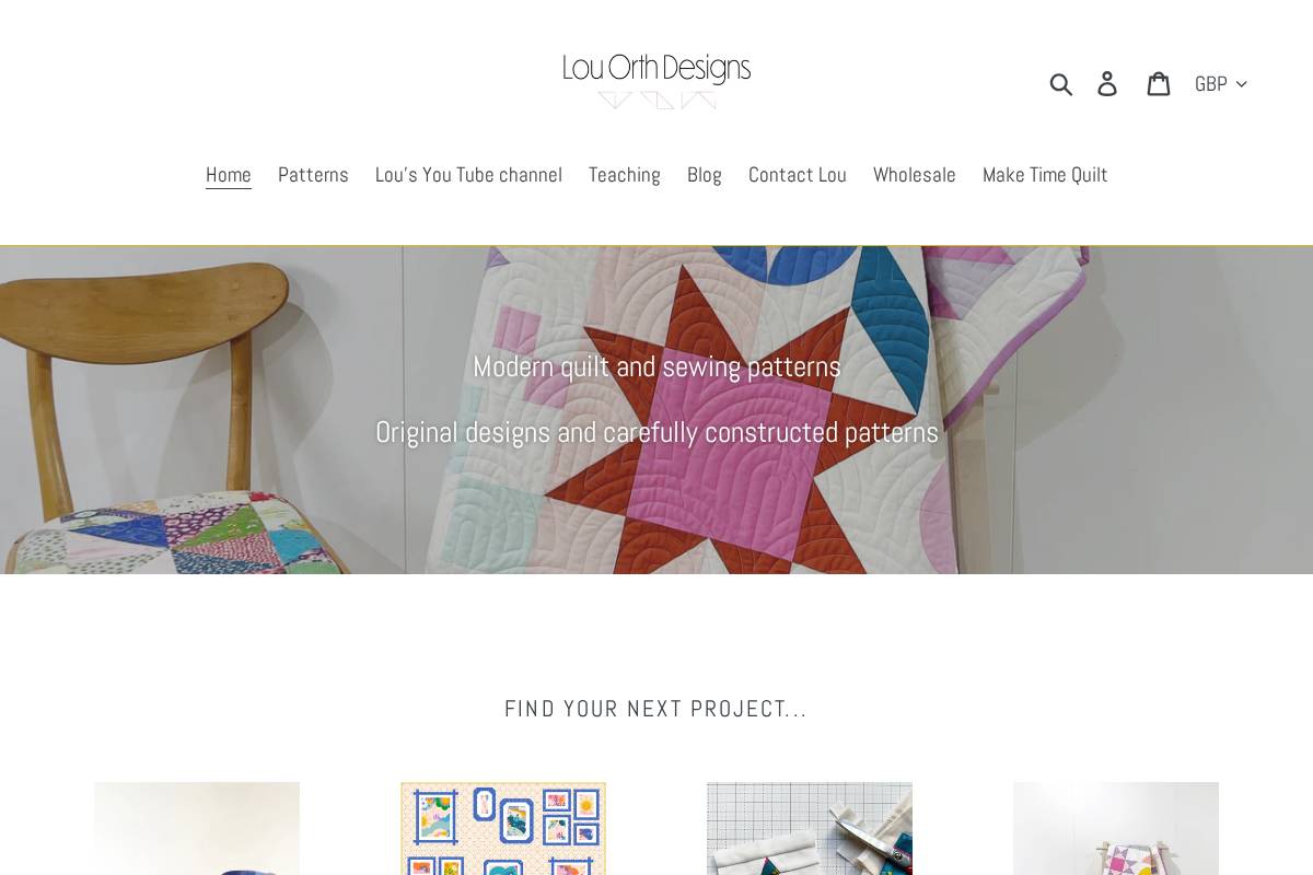 louorthdesigns.com homepage screenshot