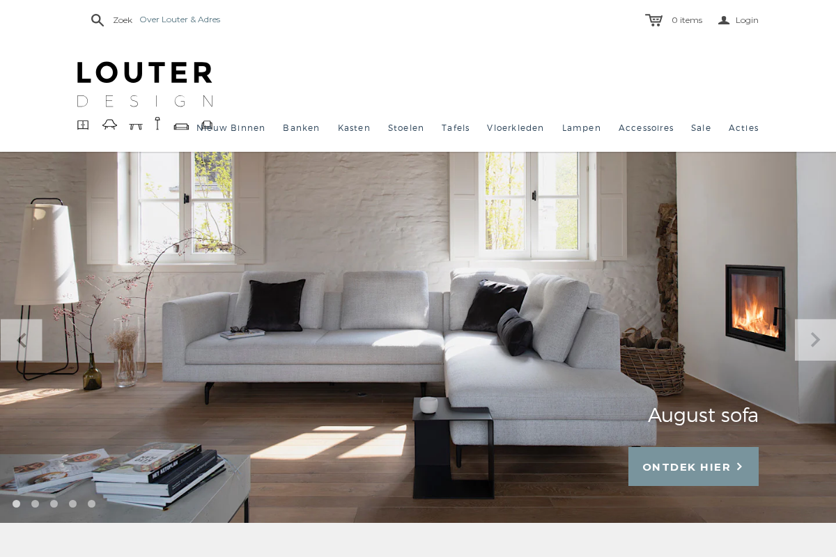 Louter Design | Woonwinkel homepage screenshot