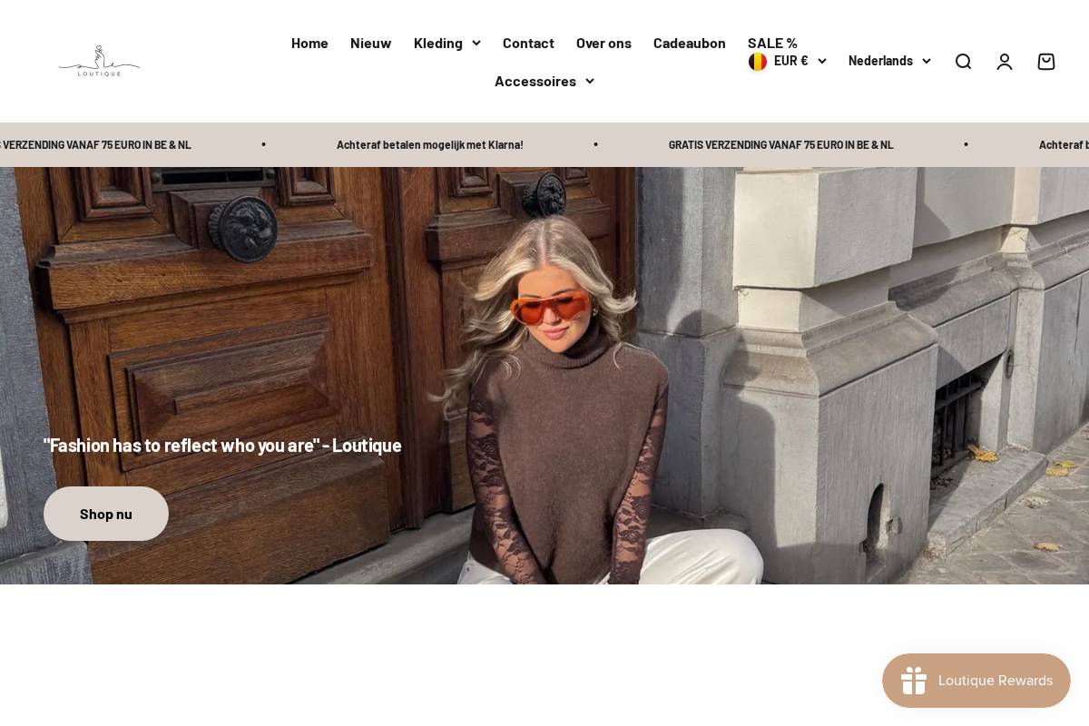 Loutique homepage screenshot