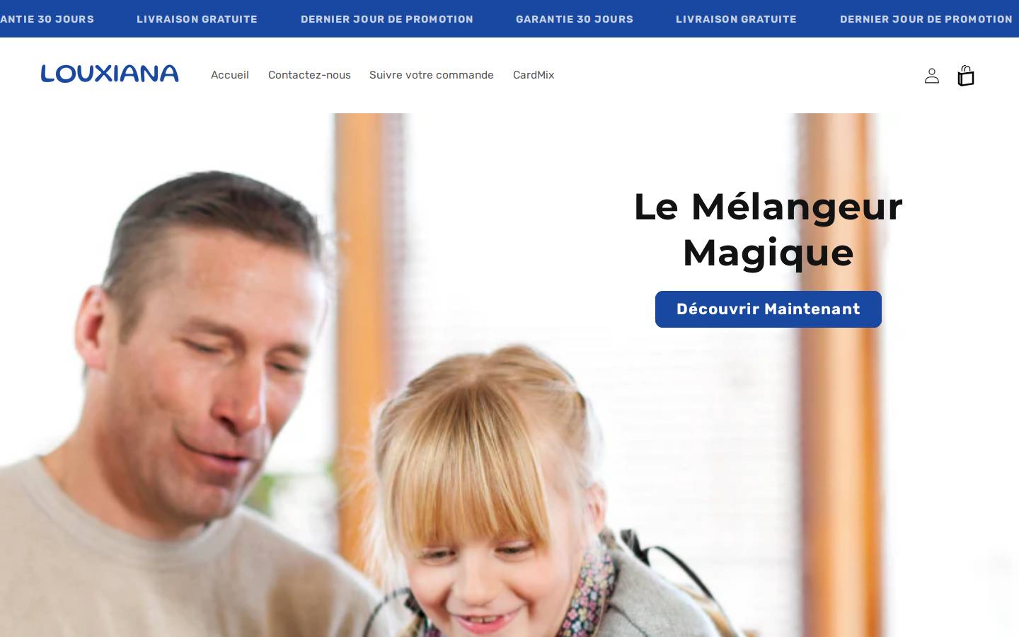 louxiana.com homepage screenshot