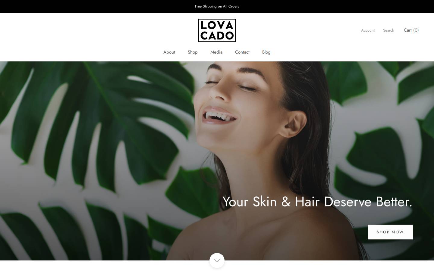 lovacado.ca homepage screenshot