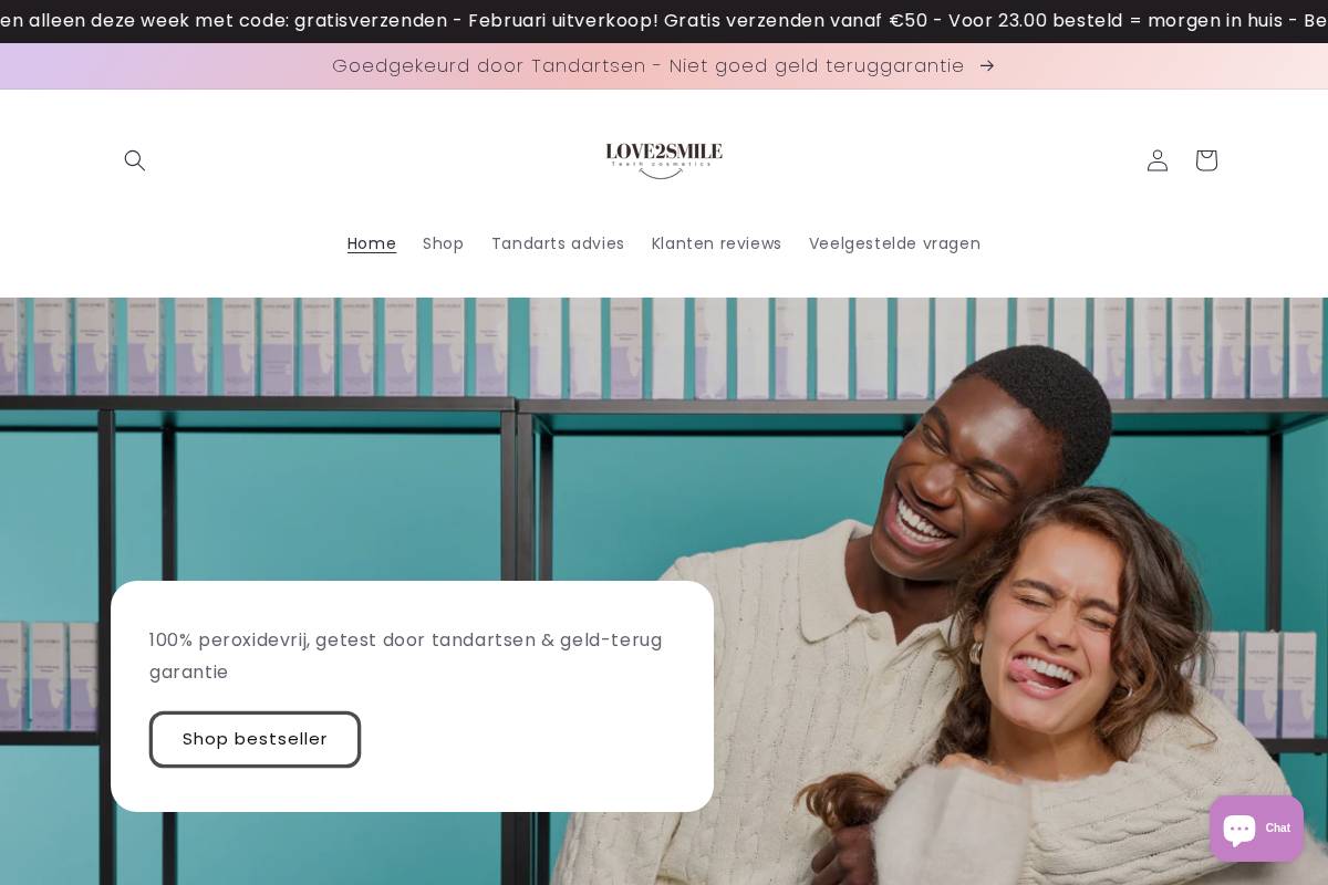 Love2smile homepage screenshot