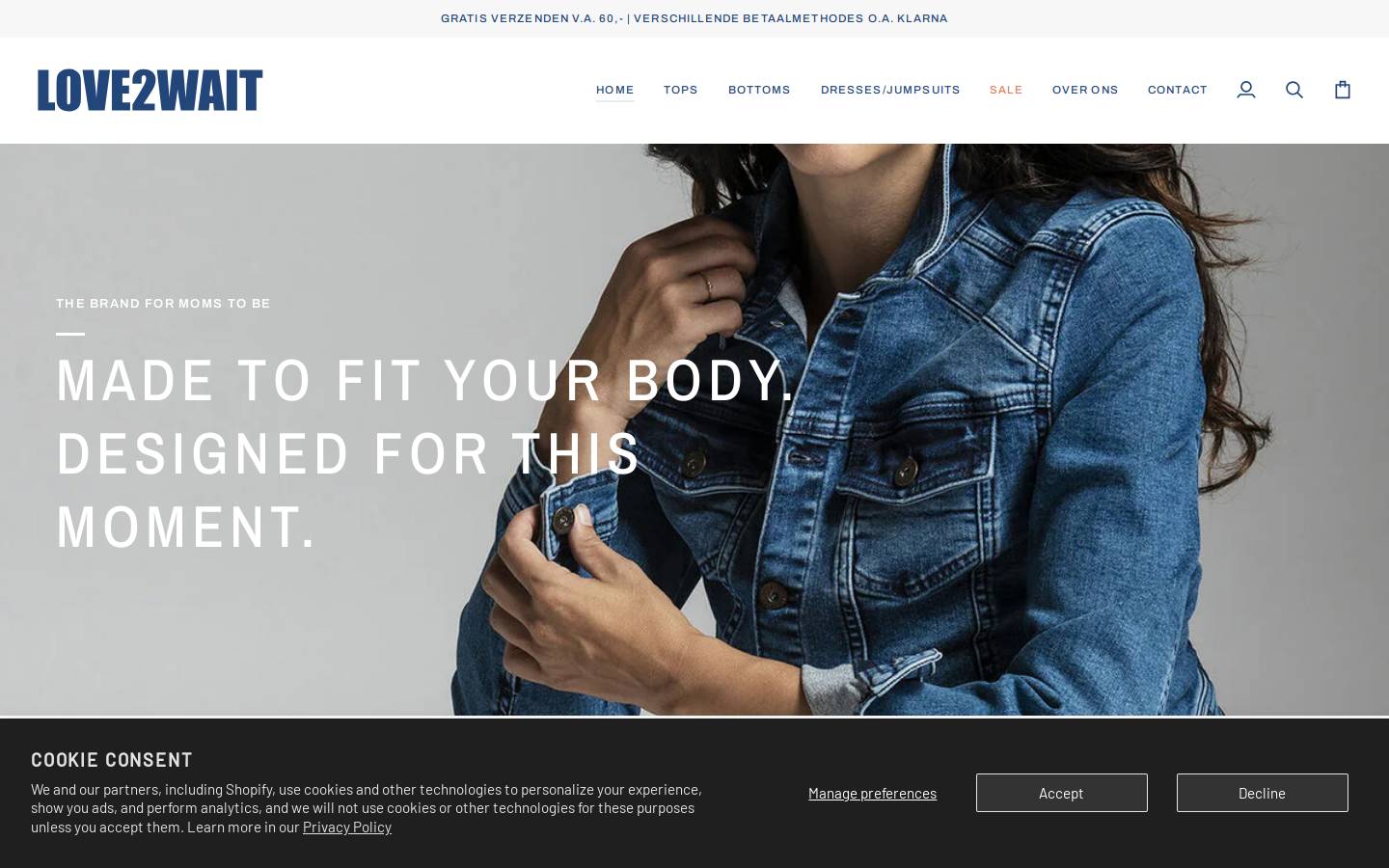 love2wait.nl homepage screenshot