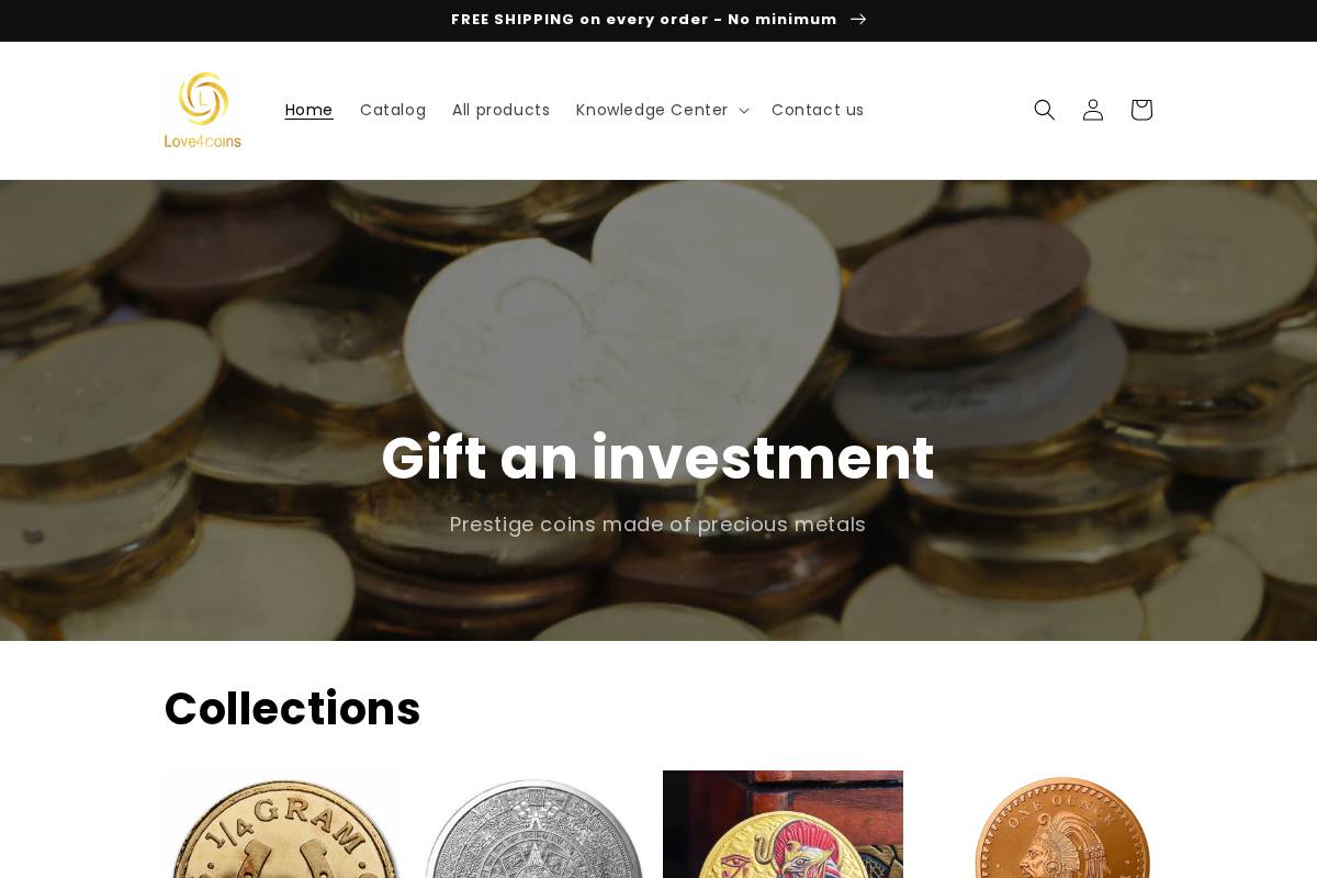 love4coins.com homepage screenshot