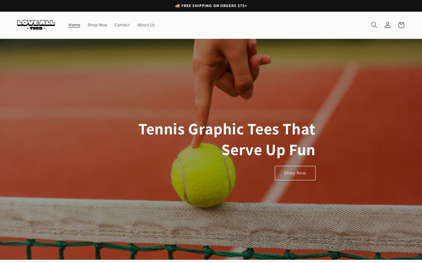 lovealltees.com homepage screenshot