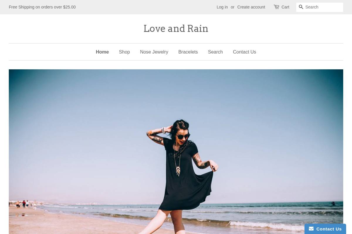 loveandrain.com homepage screenshot