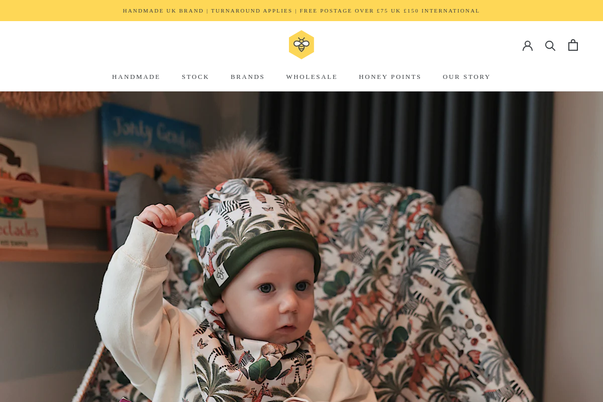 lovebeebaby homepage screenshot