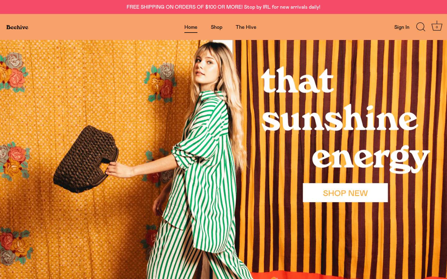 lovebeehive.com homepage screenshot