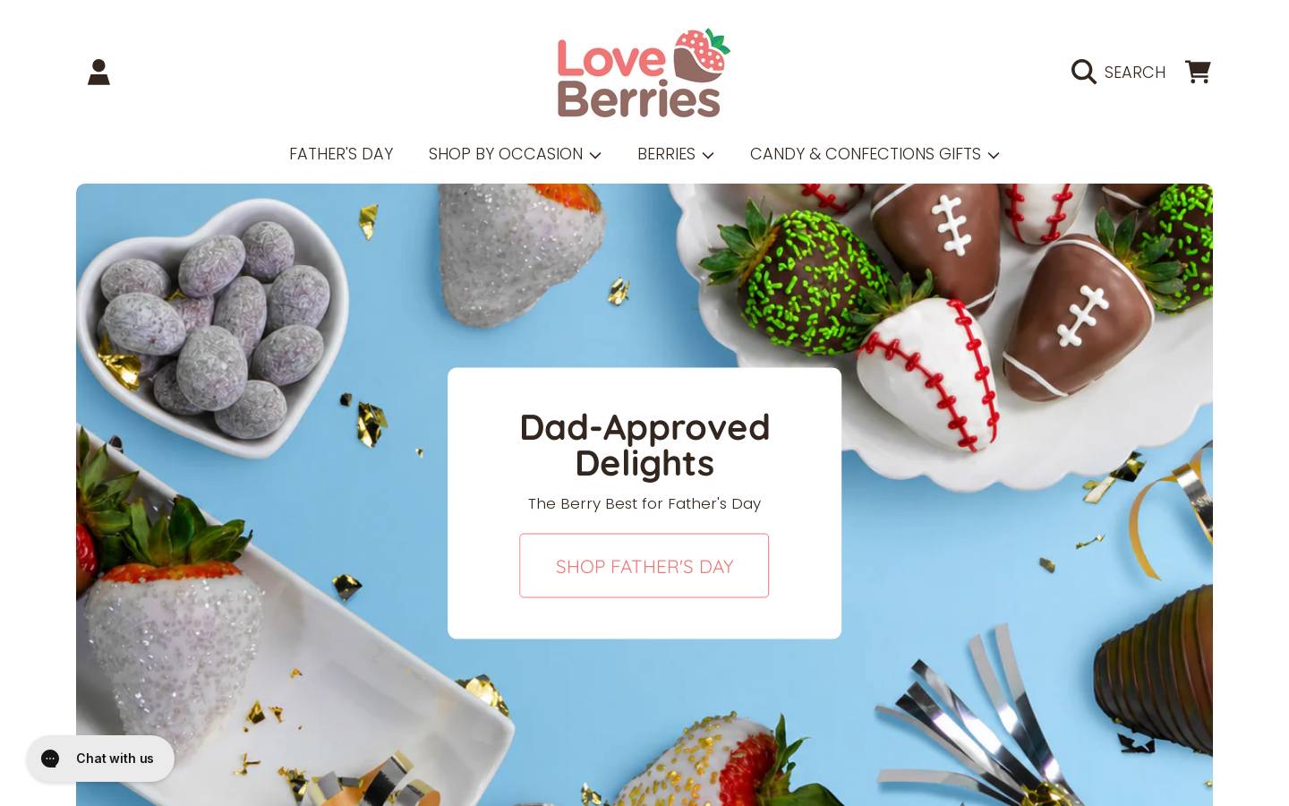 loveberries.com homepage screenshot