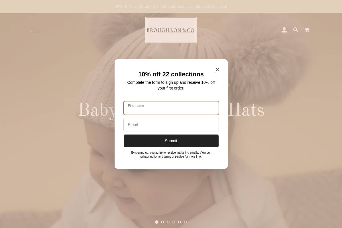 Broughton & Co homepage screenshot
