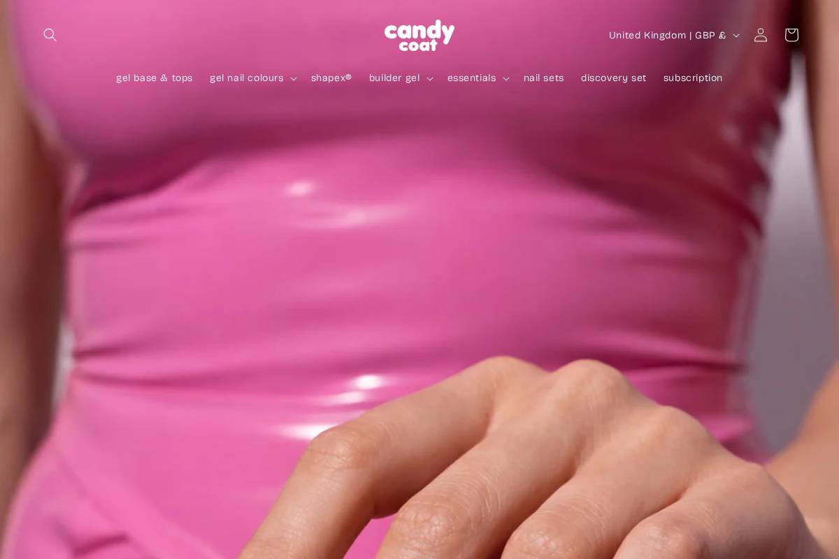 Candy Coat homepage screenshot