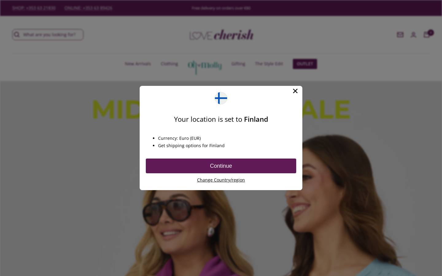 Love Cherish homepage screenshot
