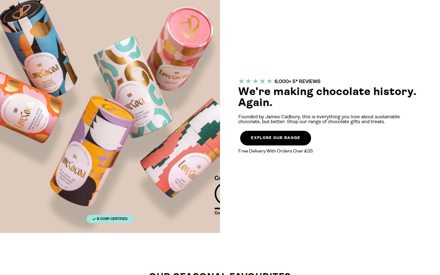 Love Cocoa homepage screenshot