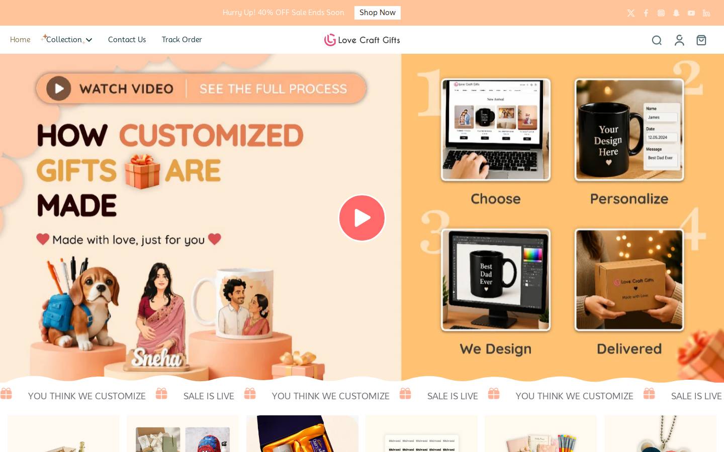 lovecraftgift.com homepage screenshot