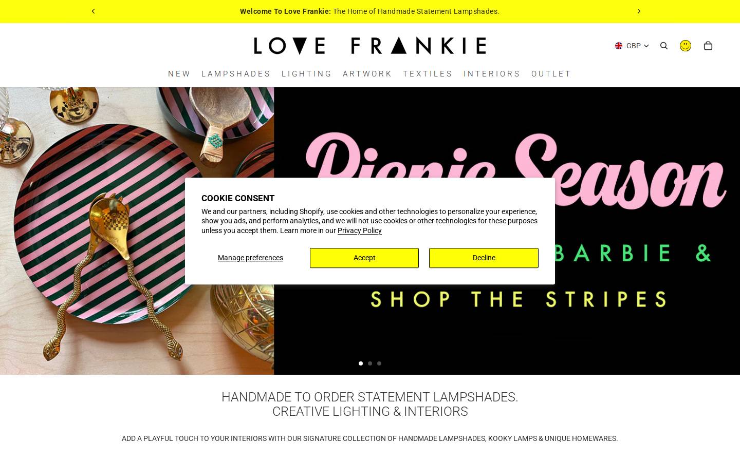 Love Frankie homepage screenshot